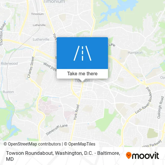 Towson Roundabout map
