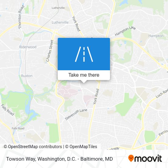 Towson Way map