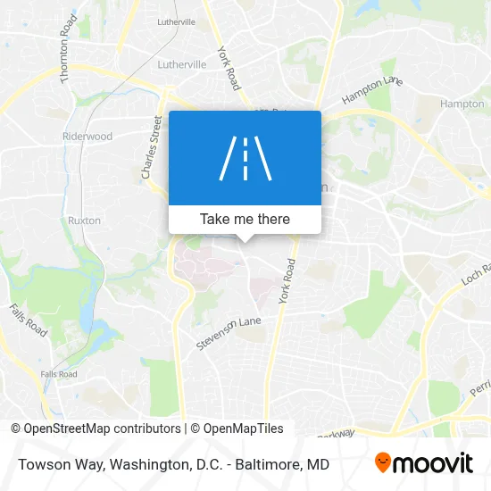 Towson Way map