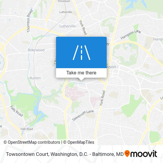 Towsontown Court map