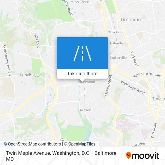 Twin Maple Avenue map