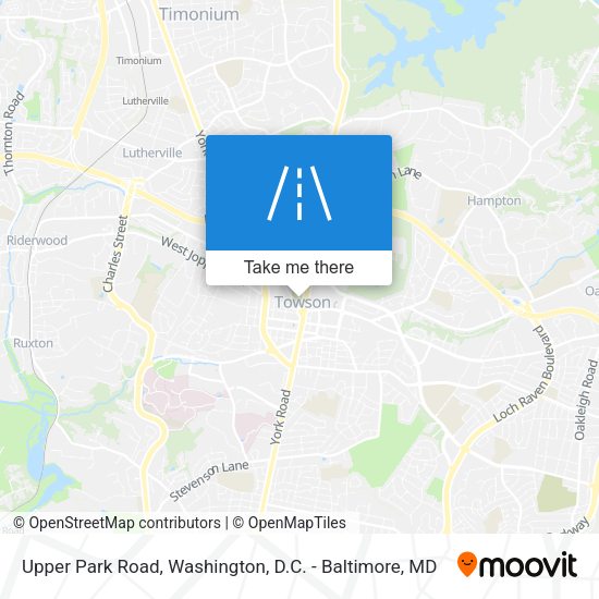 Upper Park Road map