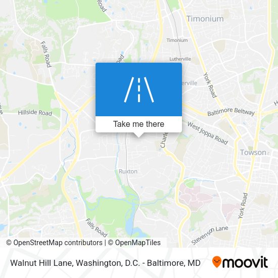 Walnut Hill Lane map