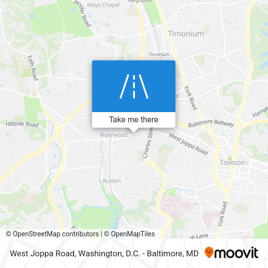 West Joppa Road map
