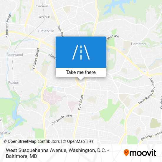 West Susquehanna Avenue map
