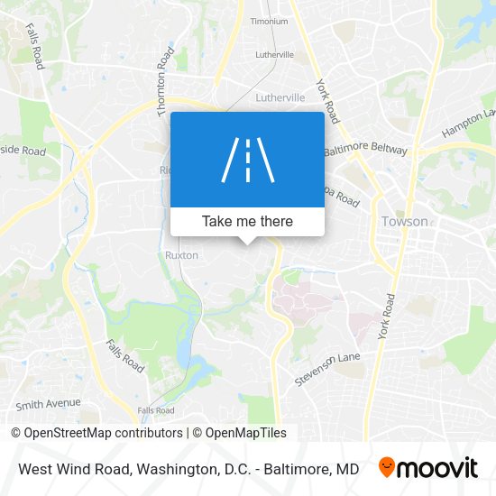West Wind Road map