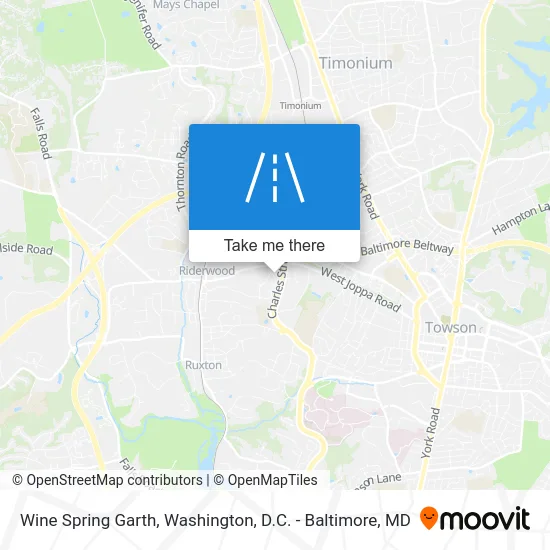 Wine Spring Garth map