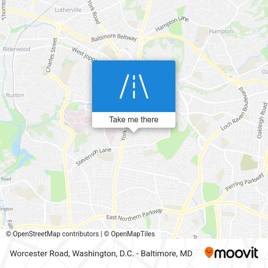 Mapa de Worcester Road