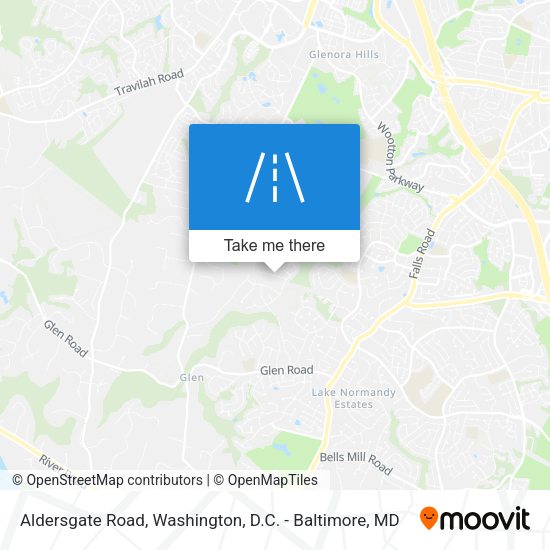 Aldersgate Road map