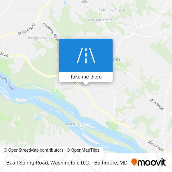 Beall Spring Road map