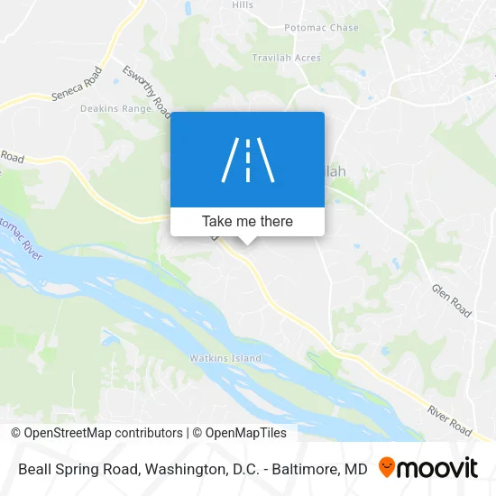 Beall Spring Road map