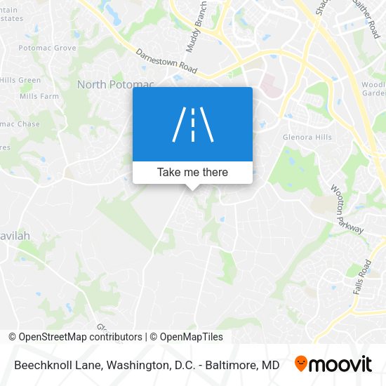 Beechknoll Lane map