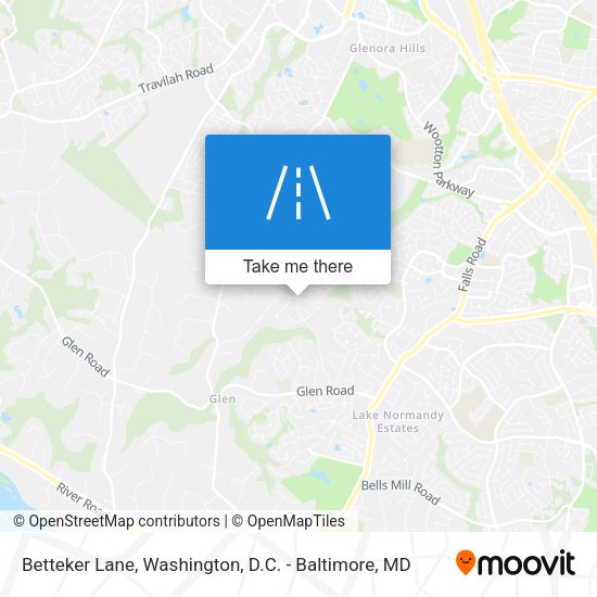 Betteker Lane map