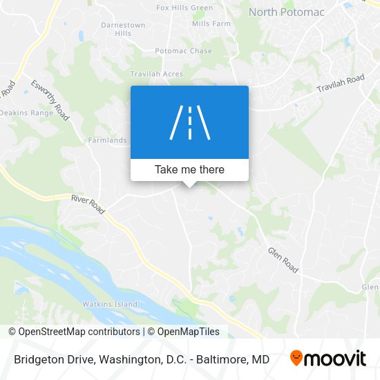 Bridgeton Drive map