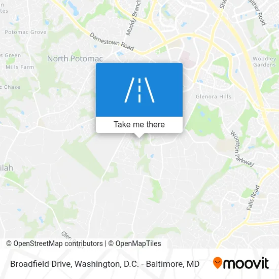 Broadfield Drive map