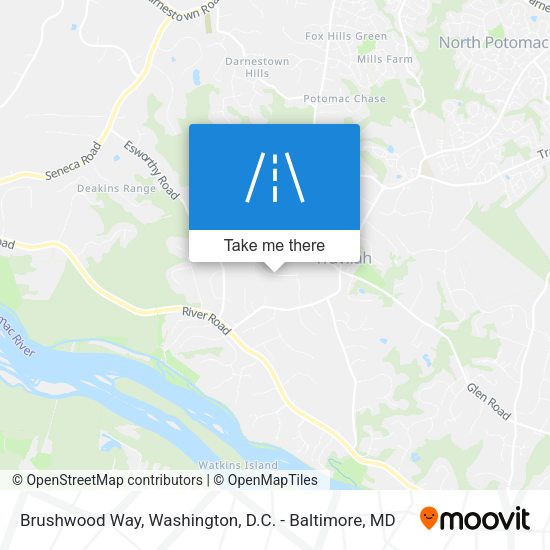 Brushwood Way map
