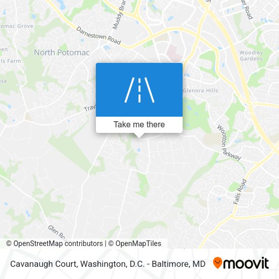 Cavanaugh Court map