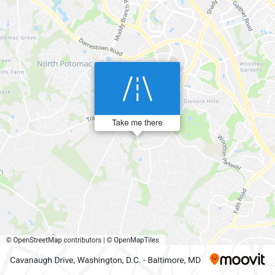 Cavanaugh Drive map