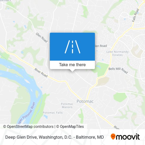 Deep Glen Drive map