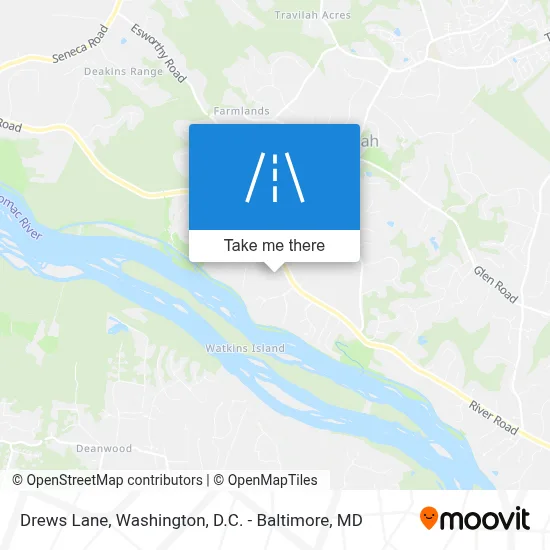 Drews Lane map