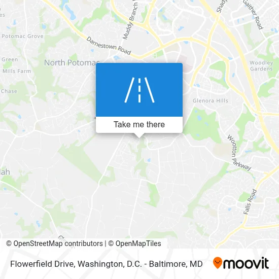 Flowerfield Drive map