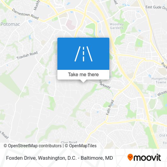 Foxden Drive map