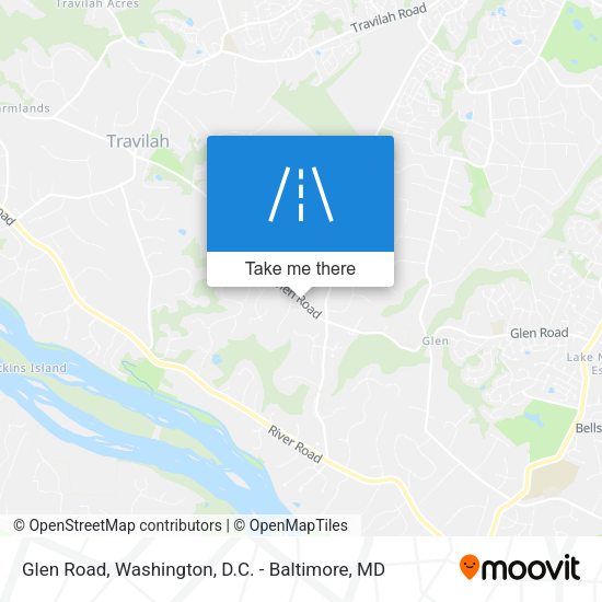 Glen Road map
