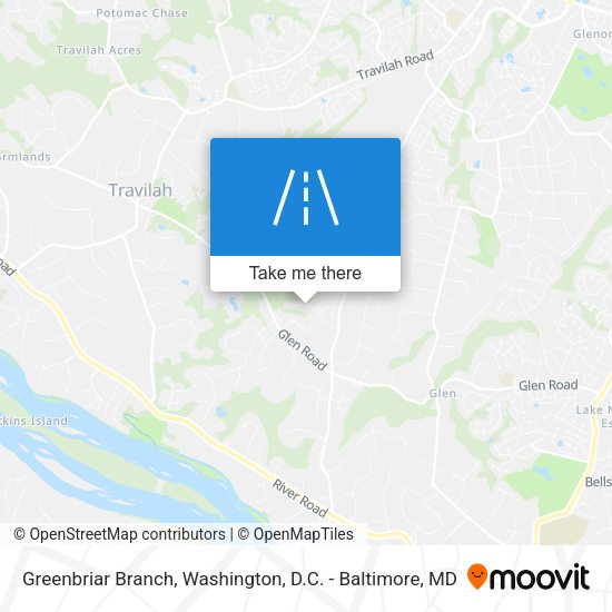 Greenbriar Branch map
