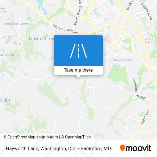 Hayworth Lane map