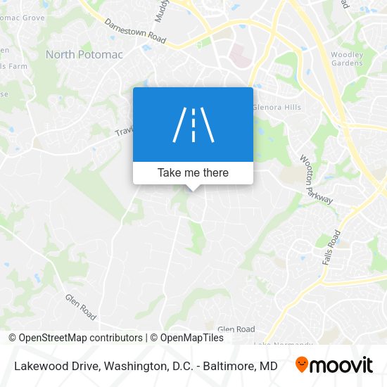 Lakewood Drive map