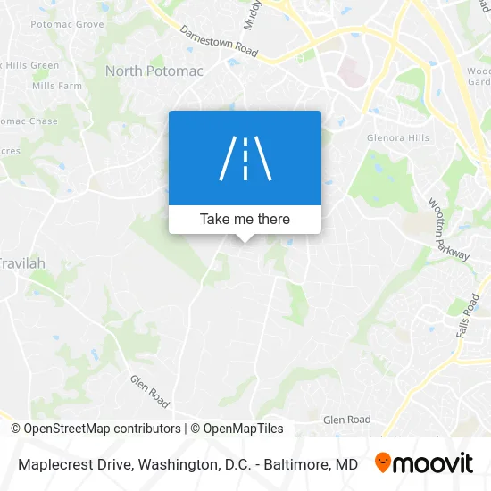 Maplecrest Drive map