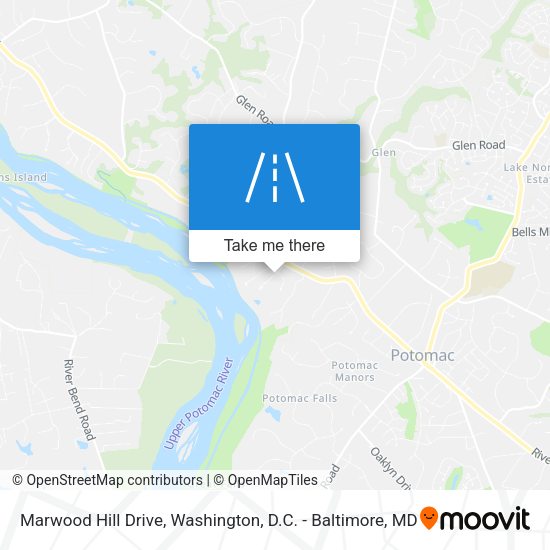 Marwood Hill Drive map