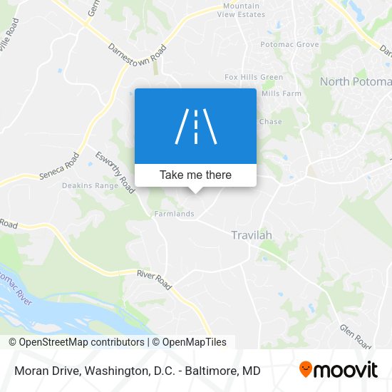Moran Drive map