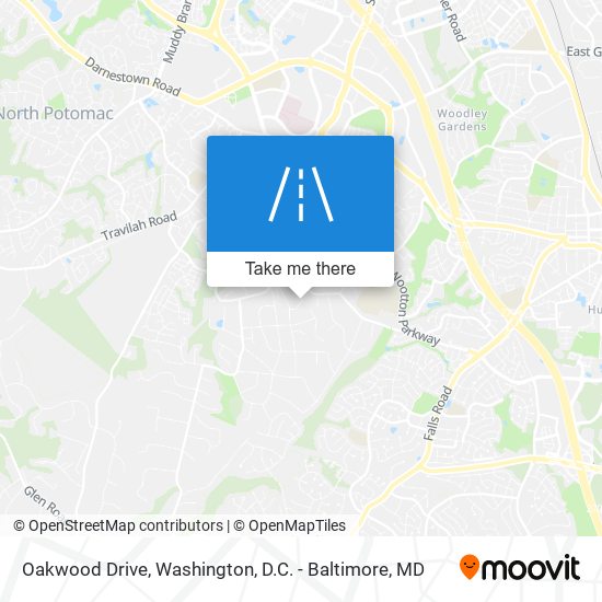 Oakwood Drive map