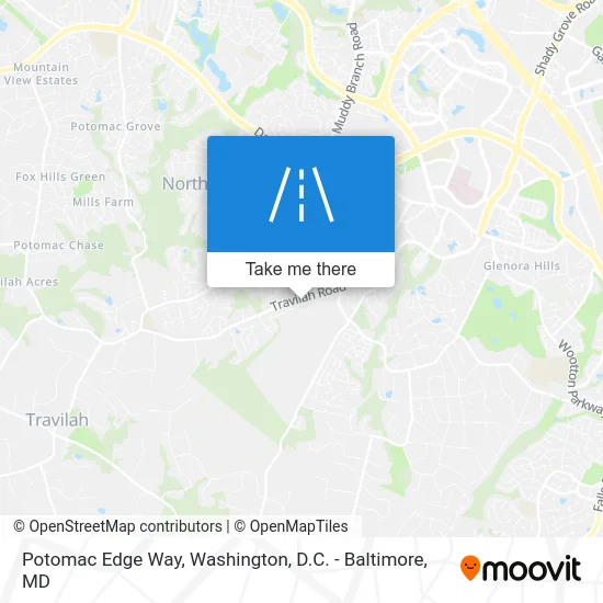 Potomac Edge Way map