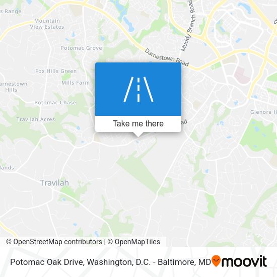 Mapa de Potomac Oak Drive