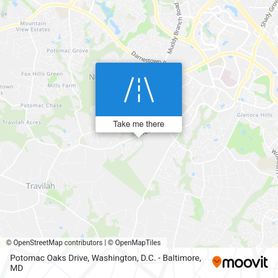 Potomac Oaks Drive map