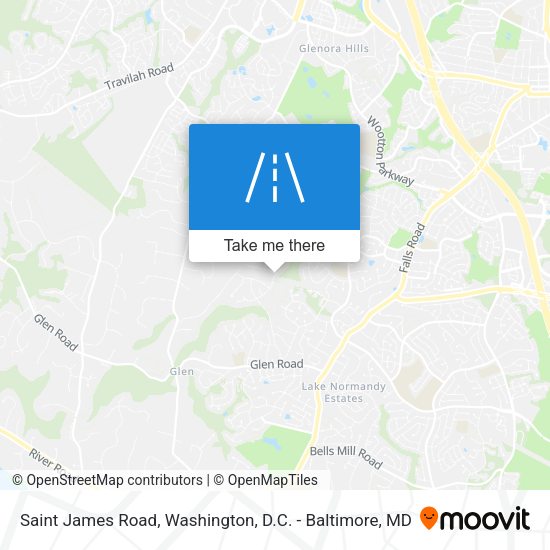 Saint James Road map