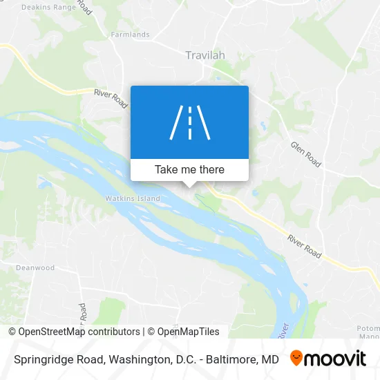 Springridge Road map