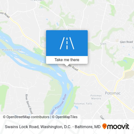 Mapa de Swains Lock Road