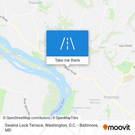 Swains Lock Terrace map