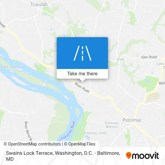 Swains Lock Terrace map