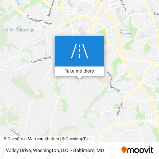 Valley Drive map