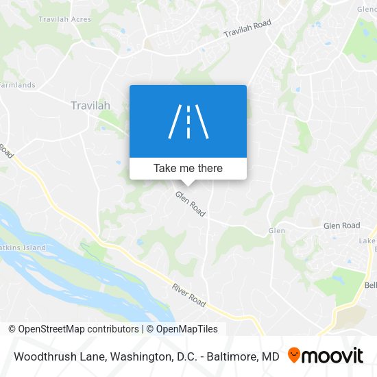 Woodthrush Lane map
