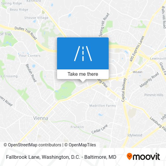 Fallbrook Lane map