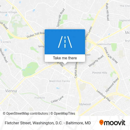 Fletcher Street map