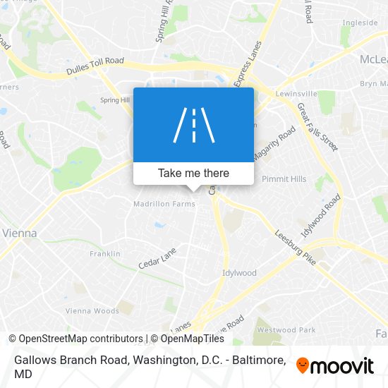 Gallows Branch Road map