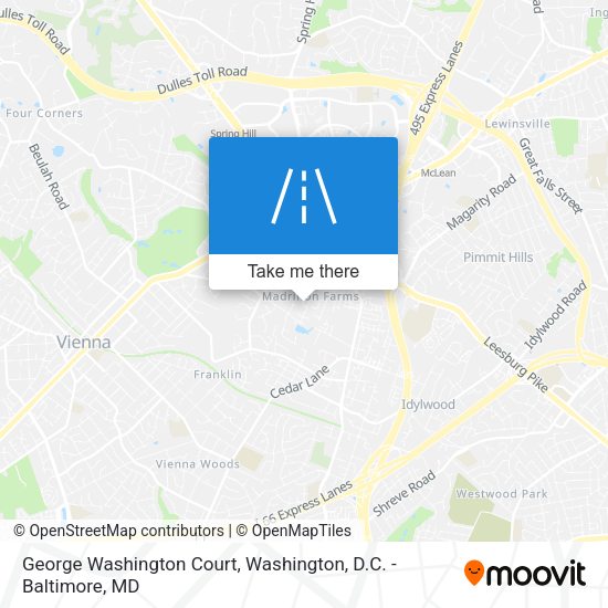 George Washington Court map