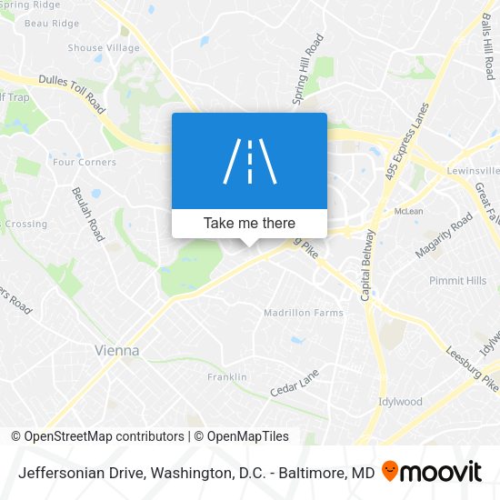 Mapa de Jeffersonian Drive