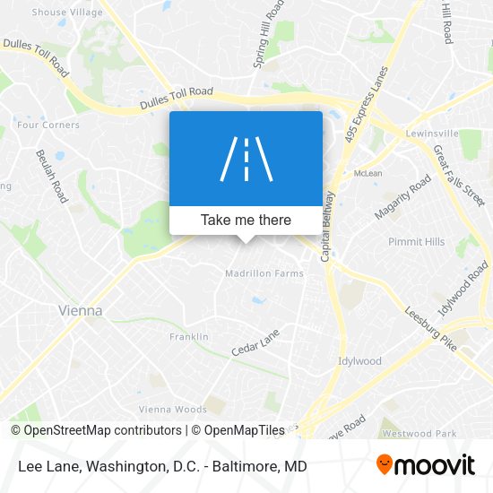 Lee Lane map